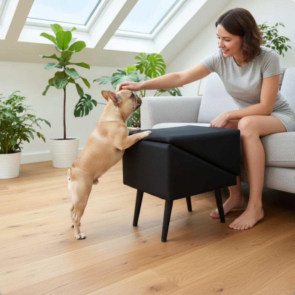 Foldable Non-Slip Wooden Dog Ramp I453