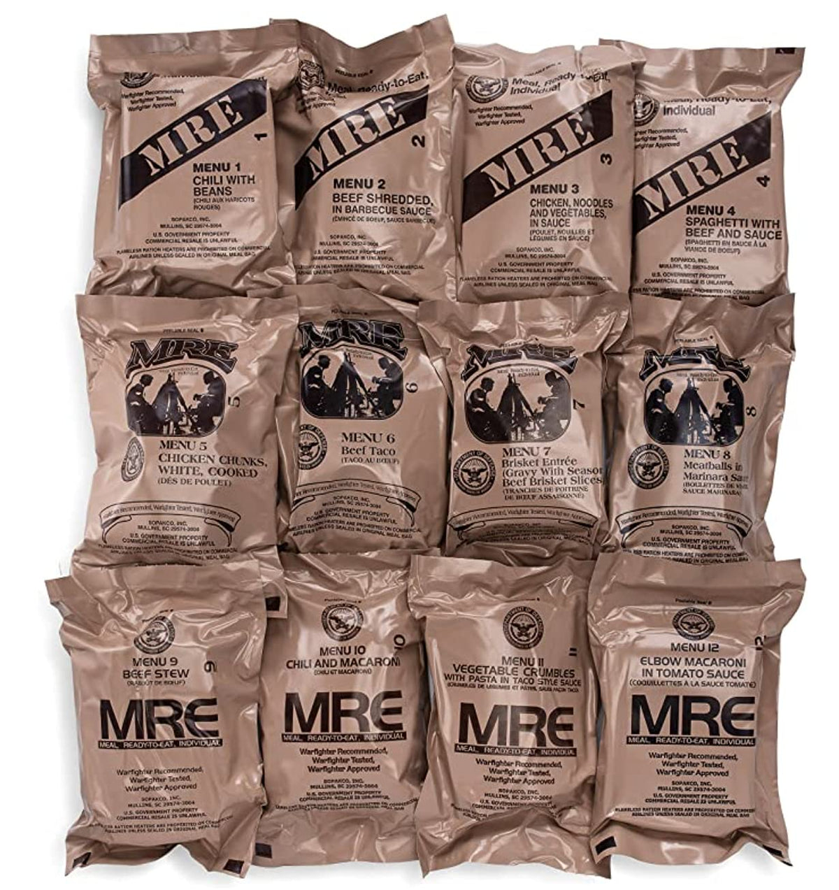 24ct MRE Meals Ready to Eat F145