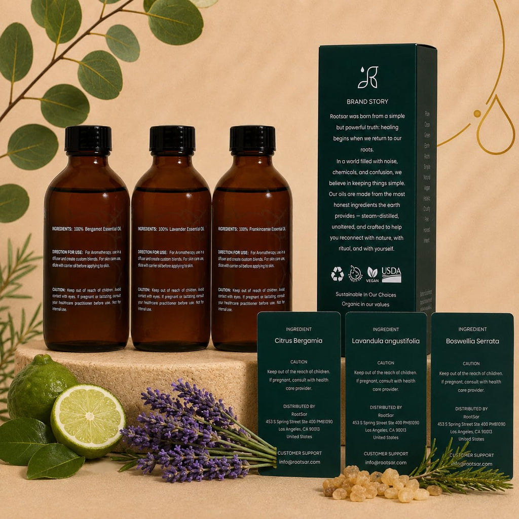 3 Pack Essential Oils 4 Fl Oz Z591078