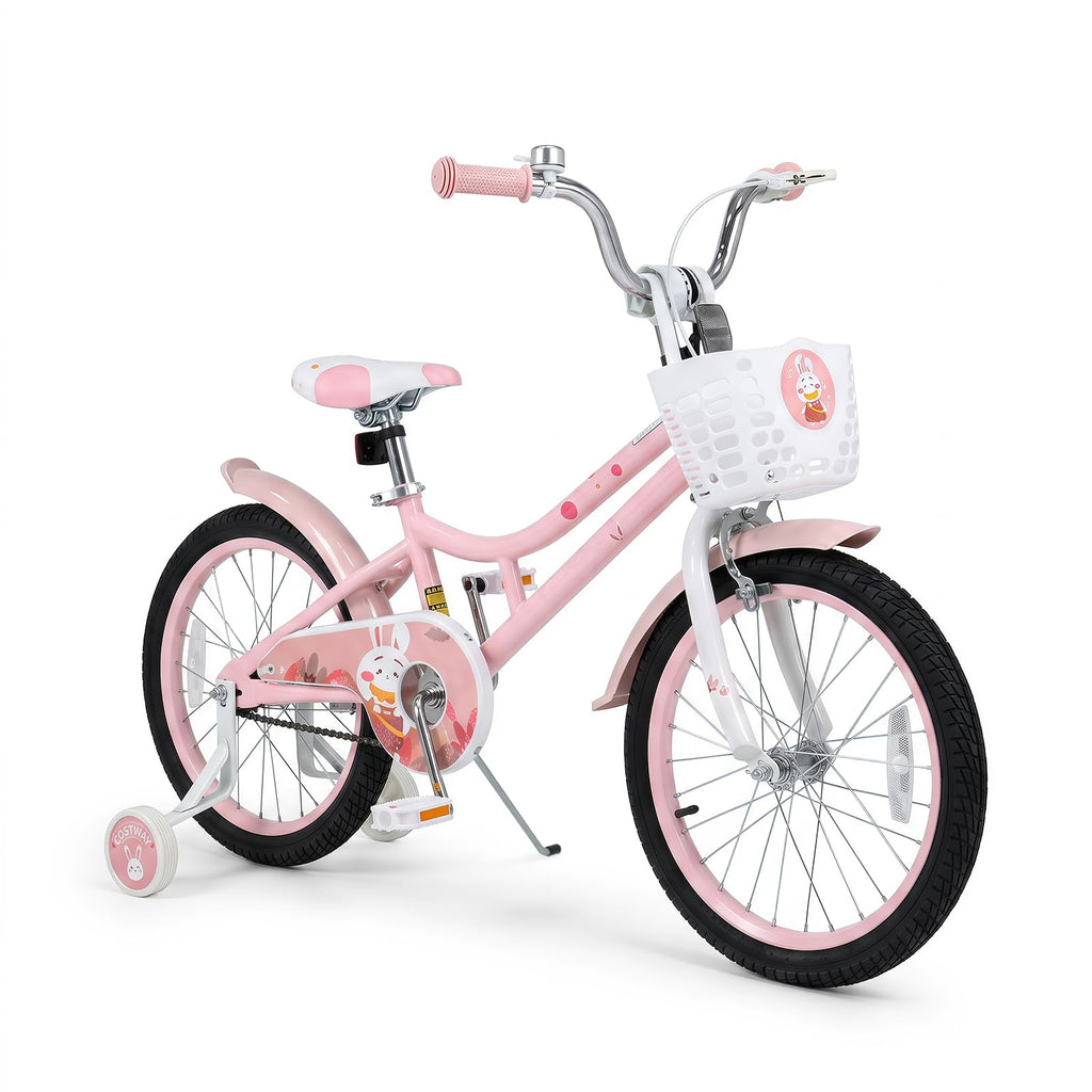 18 Inch Girls Bike with Basket U846230