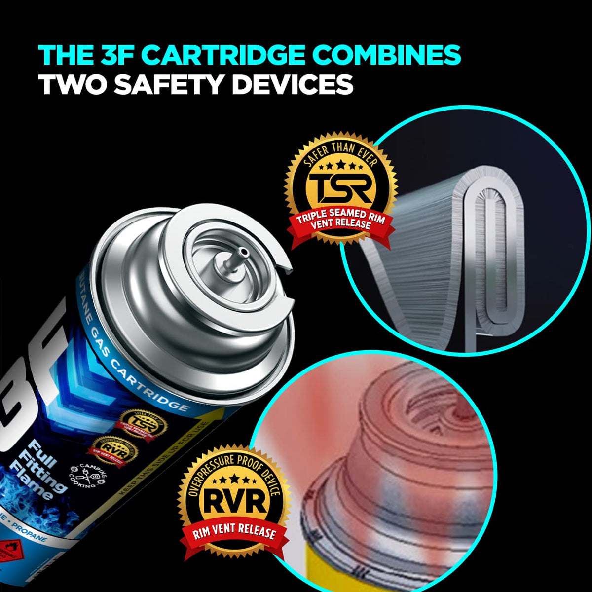 Butane Fuel Canister 8oz 4 Pack X6276