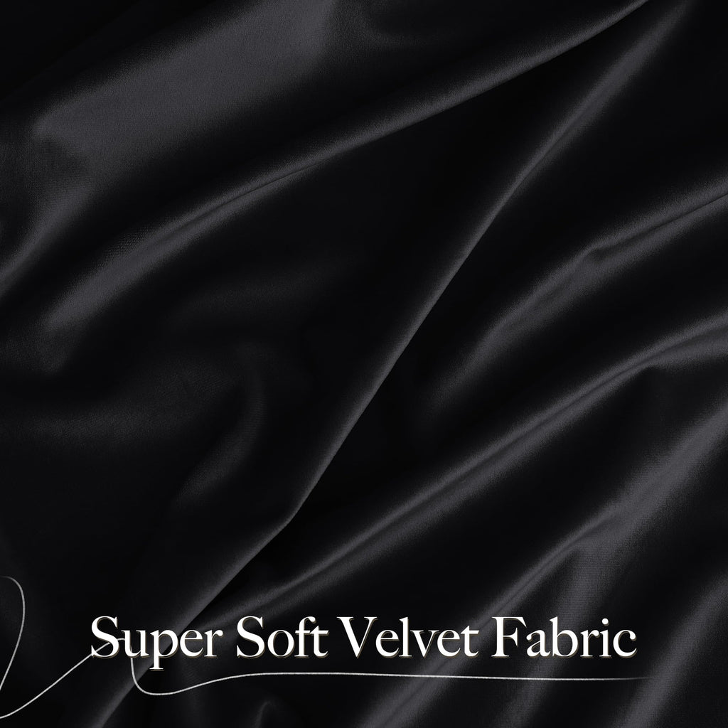 Black Out Velvet Curtains 108 inches Long Q411339