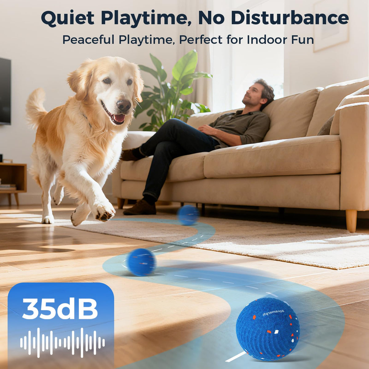 2-Pack Interactive Washable Dog Ball I929