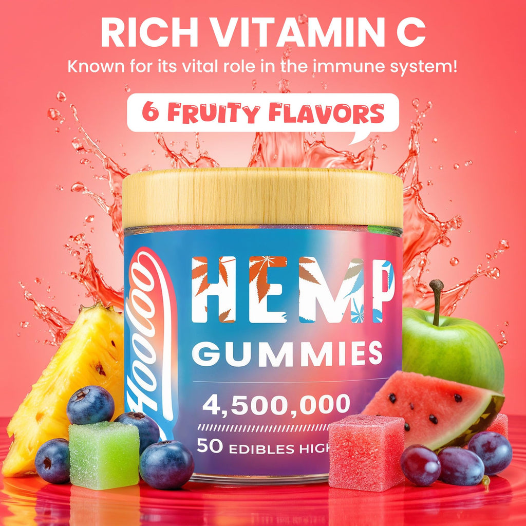 Hemp Gummies 6 Fruity Flavors R771