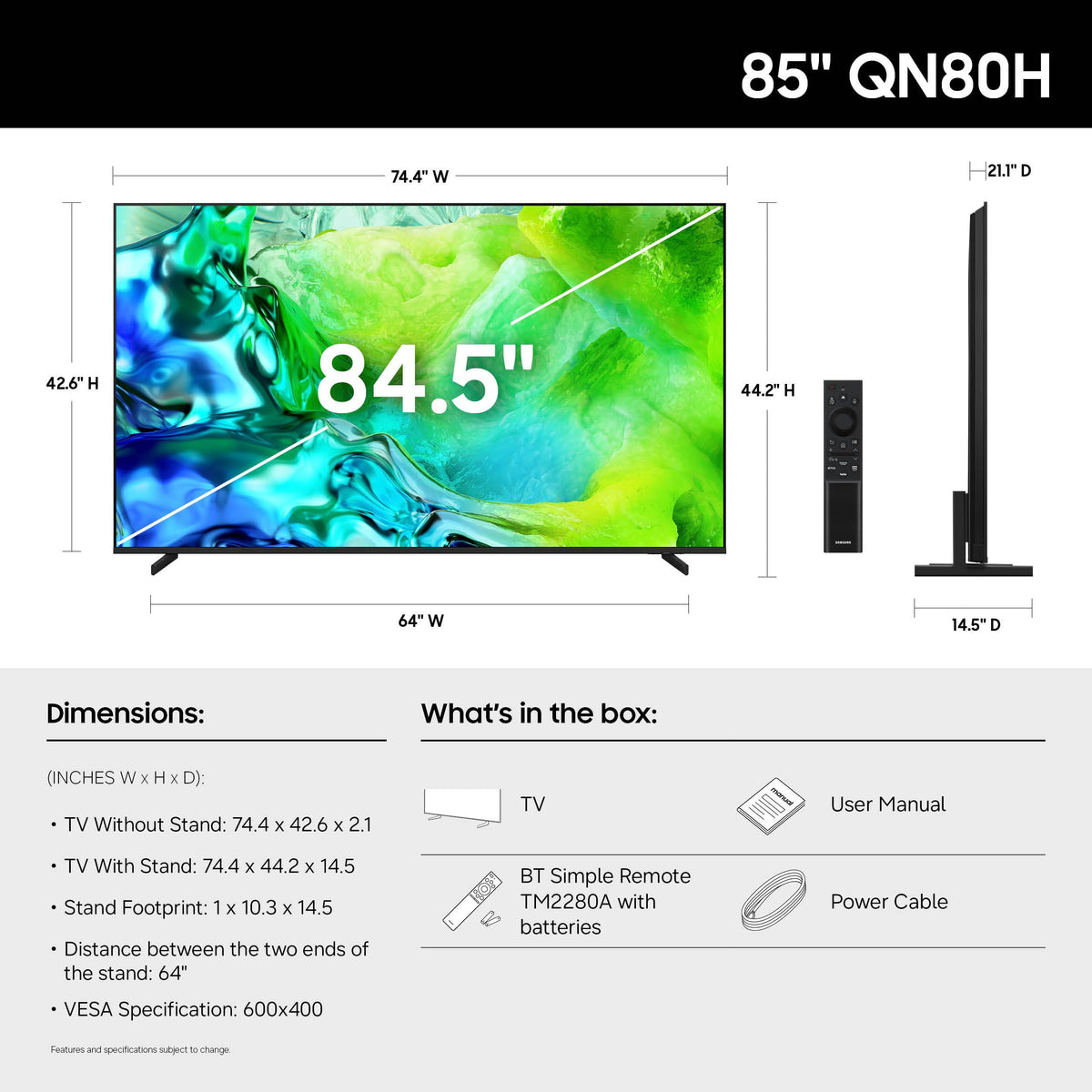 85-Inch 4K Smart TV L176