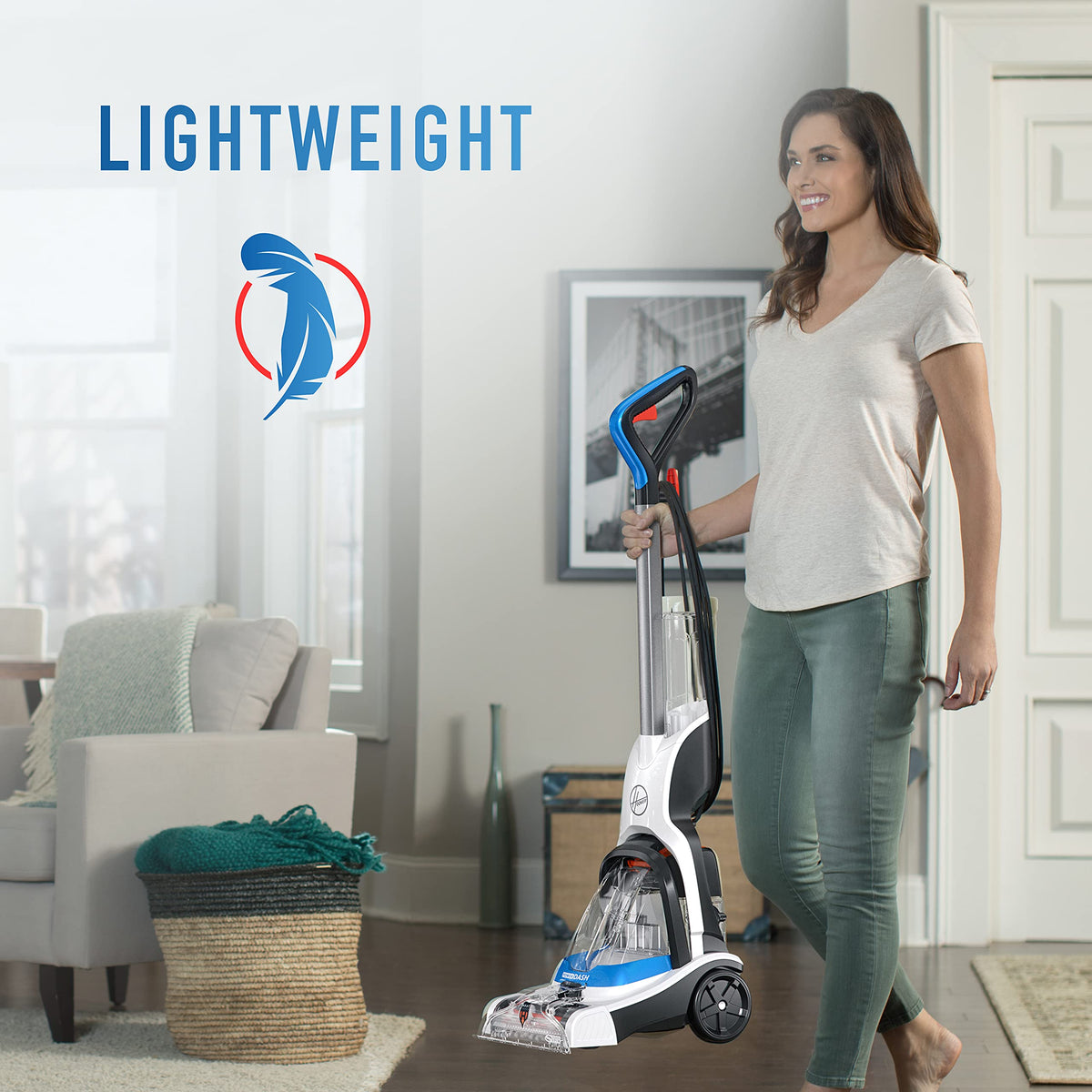 Ultra-Lightweight Compact Bagless Upright Vacuum Cleaner and Compact Carpet Cleaner L7046
