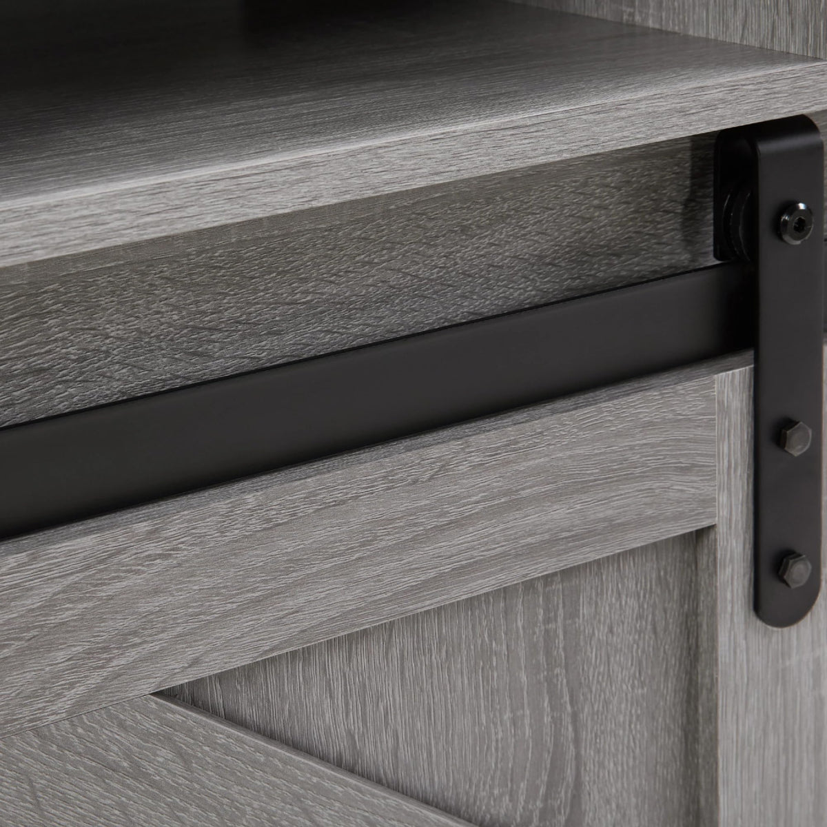 65" Grey TV Stand with Sliding Doors T723