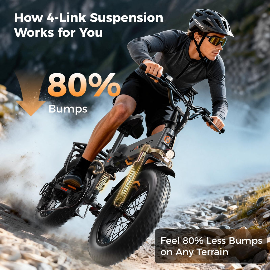 1400W 30MPH 48V 13AH Fat Tire Foldable Electric Bike U618