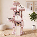 70 Inch Tall Multi-Level Cat Tree Tower with Scratching Posts, Hammock & Perches G2410