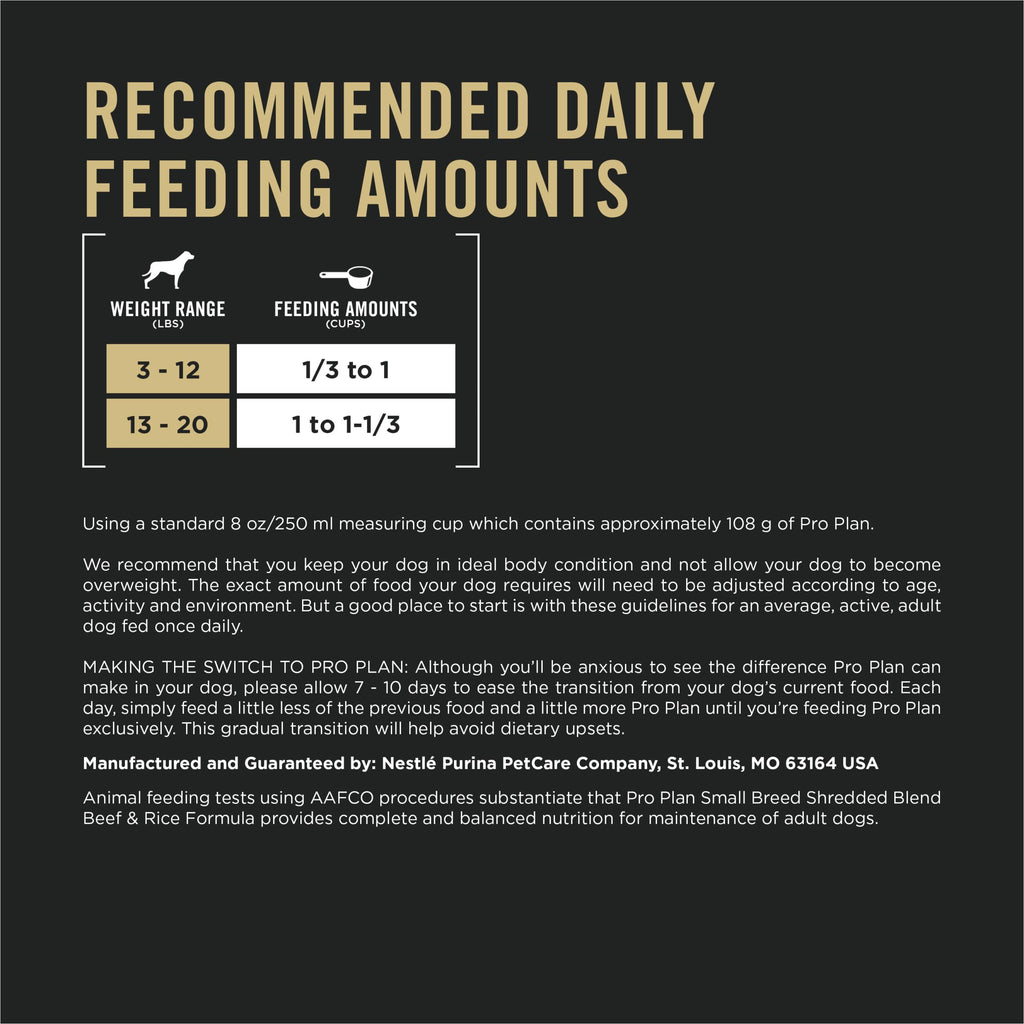 Small Breed Dry Dog Food Shredded Blend Beef 6 lb Bag D985496
