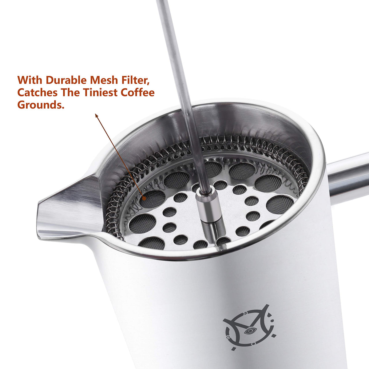Single Serve Stainless Steel Thermal French Press T6644