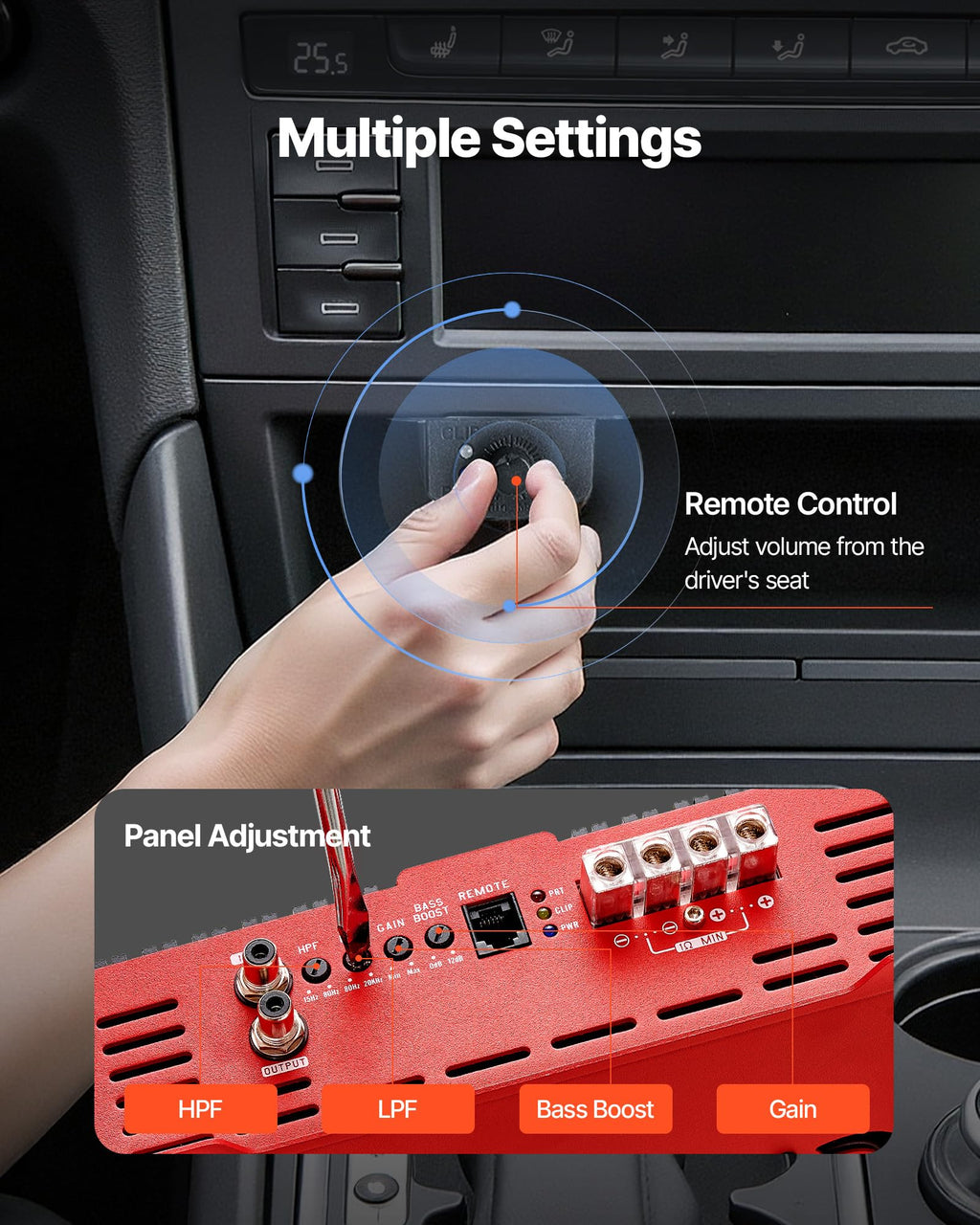 1-Channel Class D Car Audio Amplifier Z9441