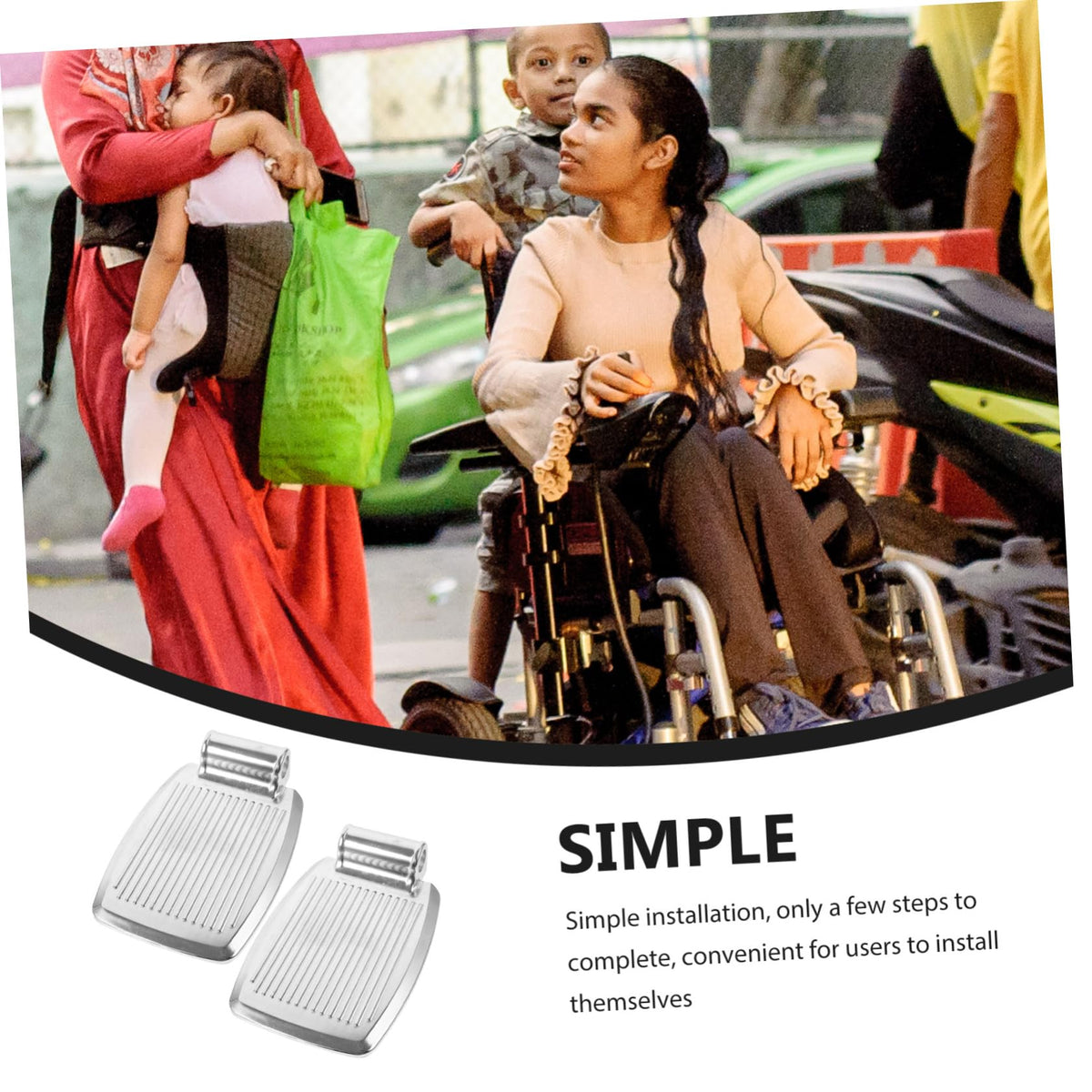 Wheelchair Footrest Pad Replacement Heavy Duty J10705