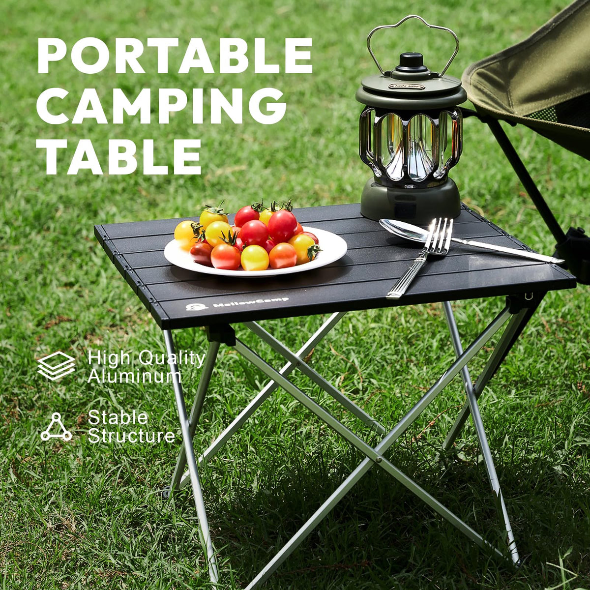 Ultralight Aluminum Folding Camping Side Table P6244