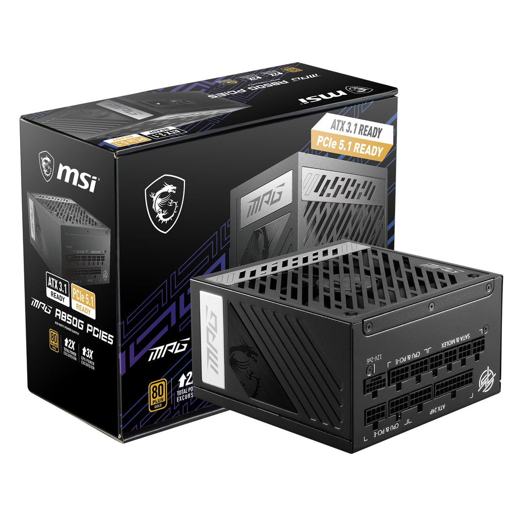 Fully Modular Compact 850W 80+ Gold ATX 3.1 Power Supply U4384