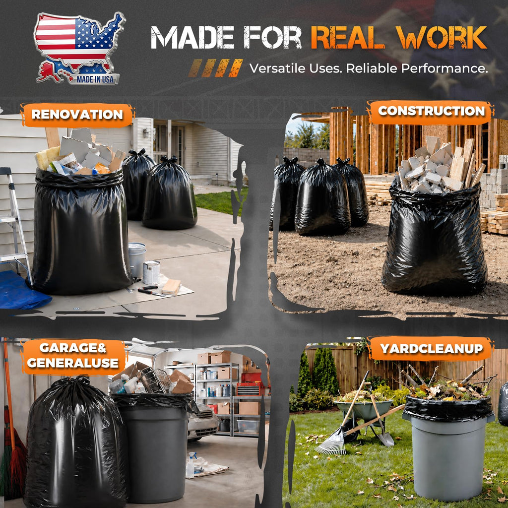 55-60 Gallon 40 Count Trash Bags F30290