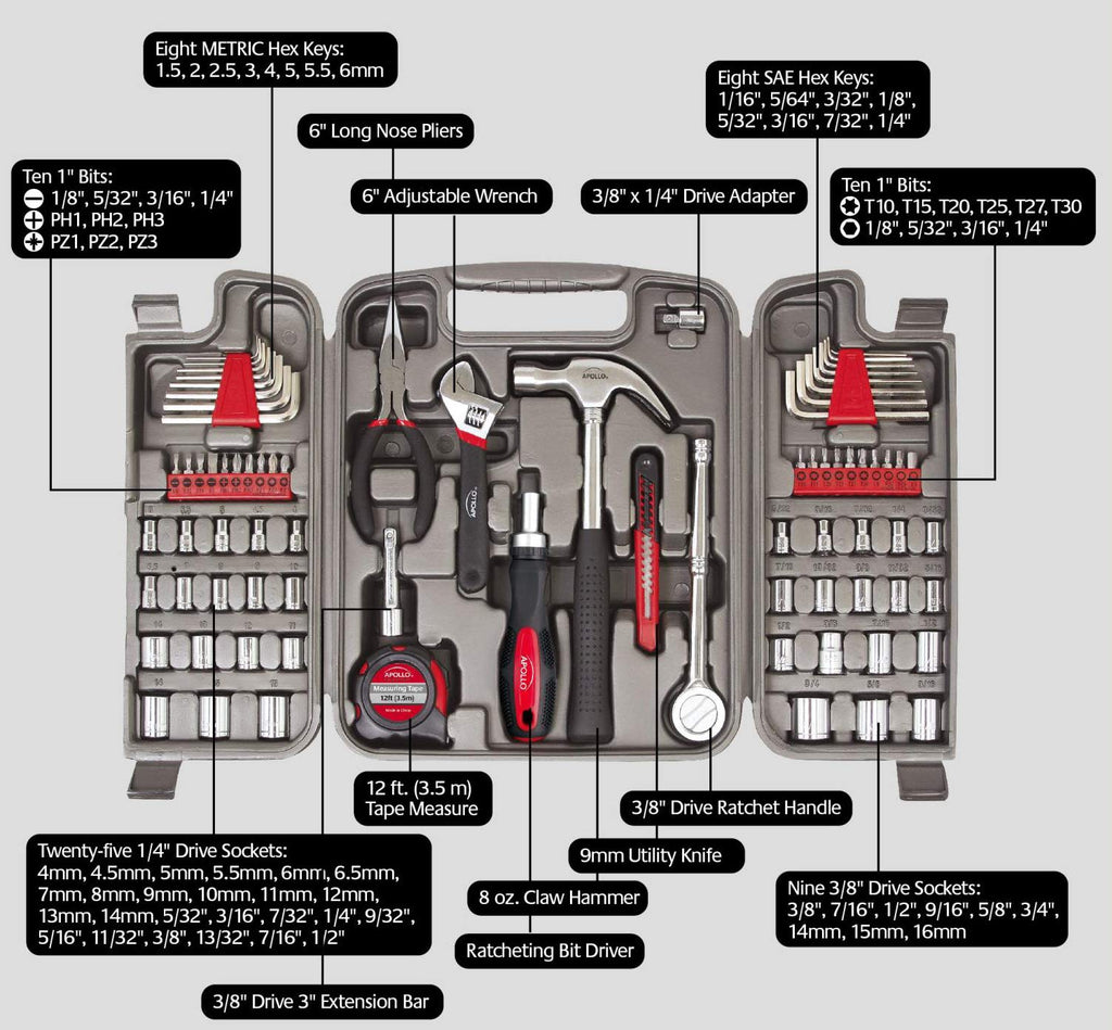 79 Piece SAE and Metric Tool Set A398772