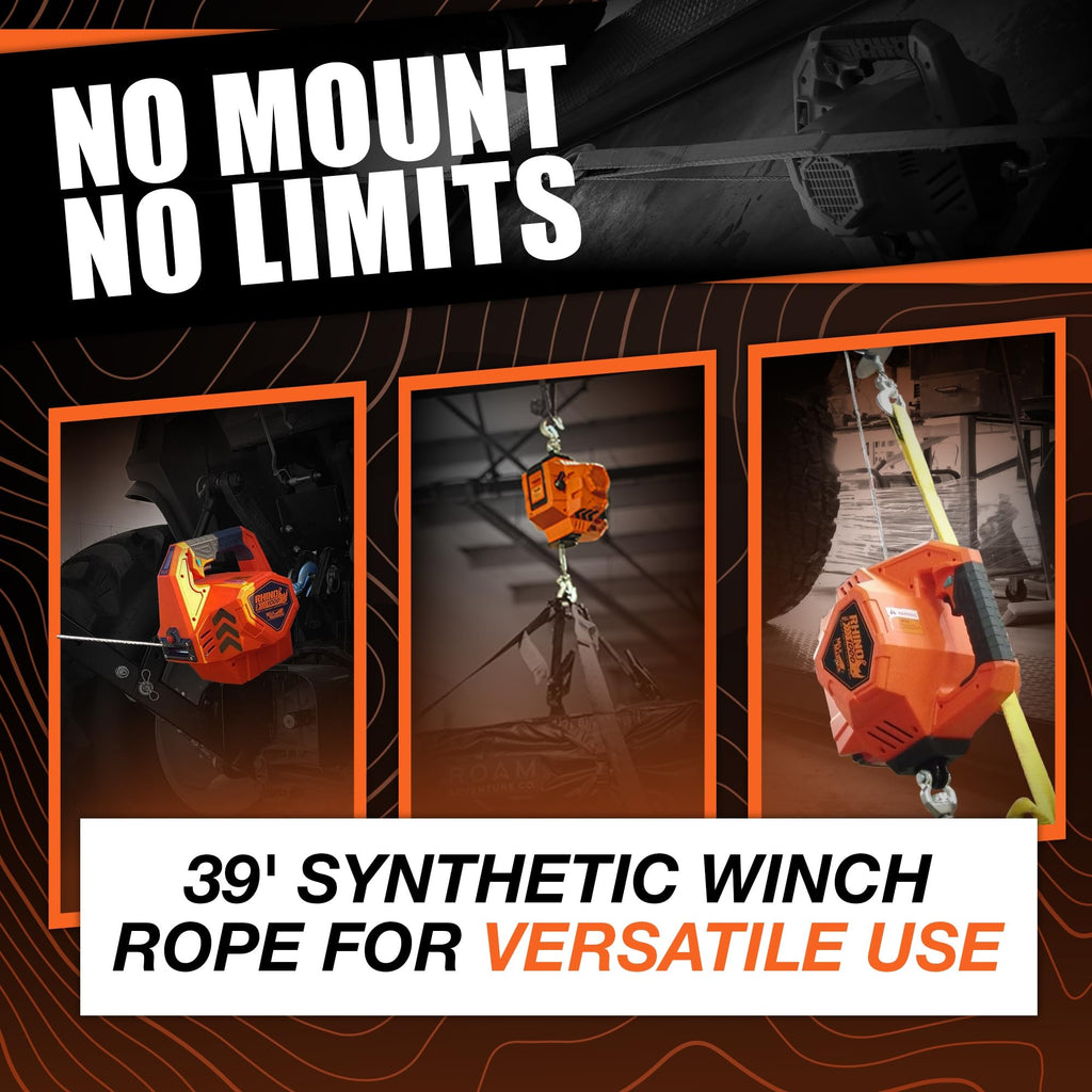 Portable Electric Winch with Synthetic Rope V149681