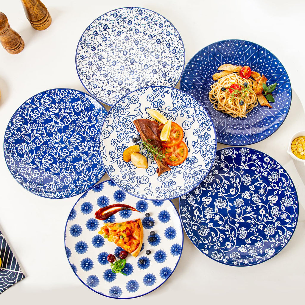 18 Pieces Ceramic Dinnerware Set Service for 6 F479