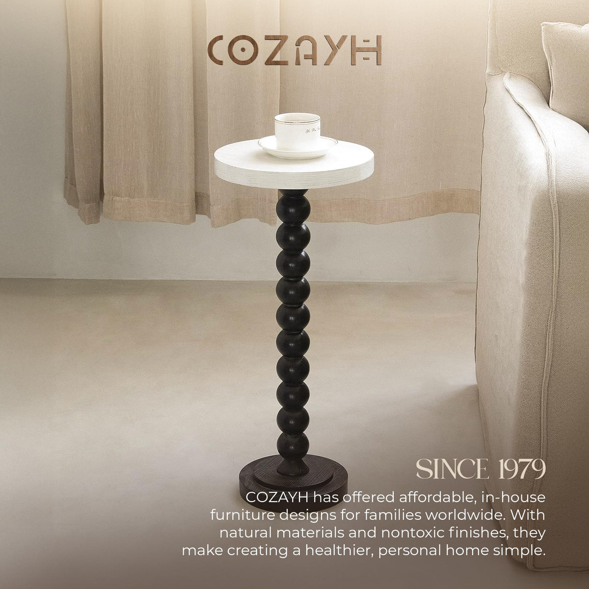 Small Pedestal End Table E7129