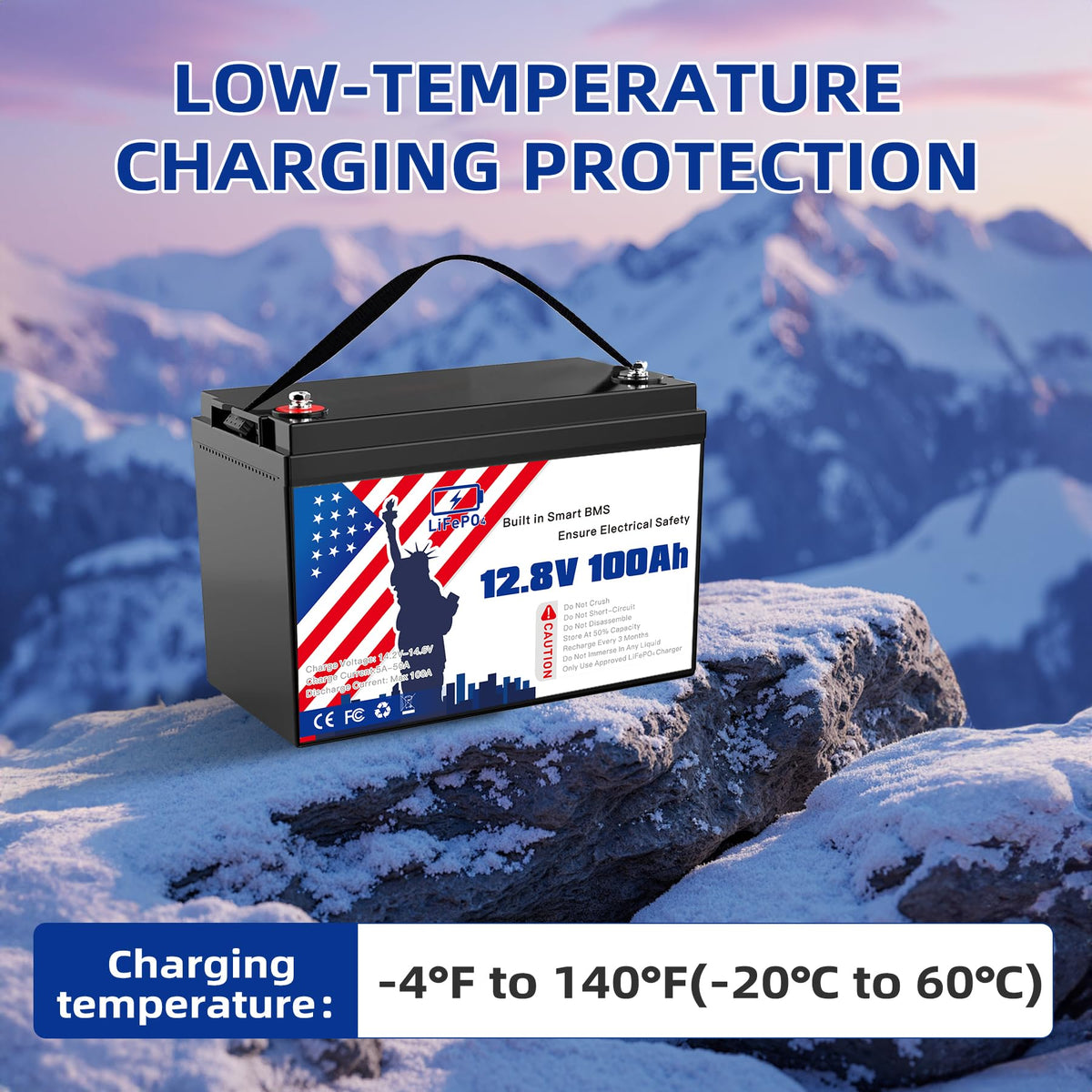 12V 100Ah LiFePO4 Battery L44782