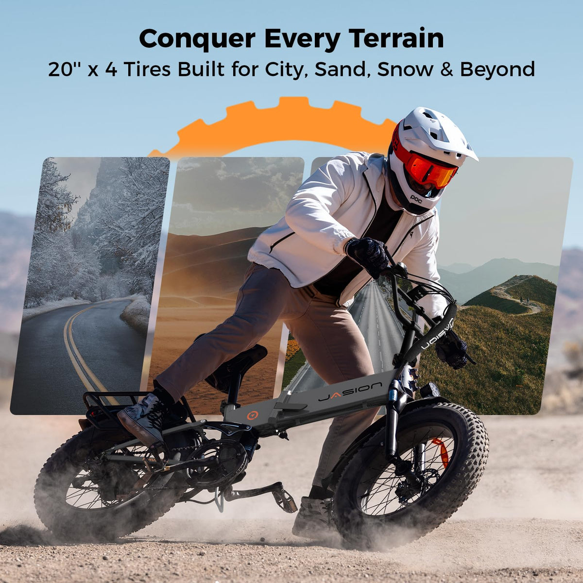 1400W 30MPH 48V 13AH Fat Tire Foldable Electric Bike U618