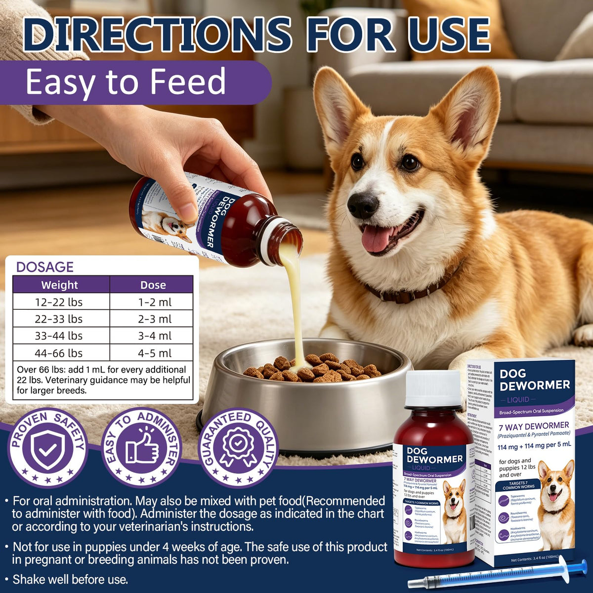 7 Way Dog Dewormer 3.4 fl oz U563871