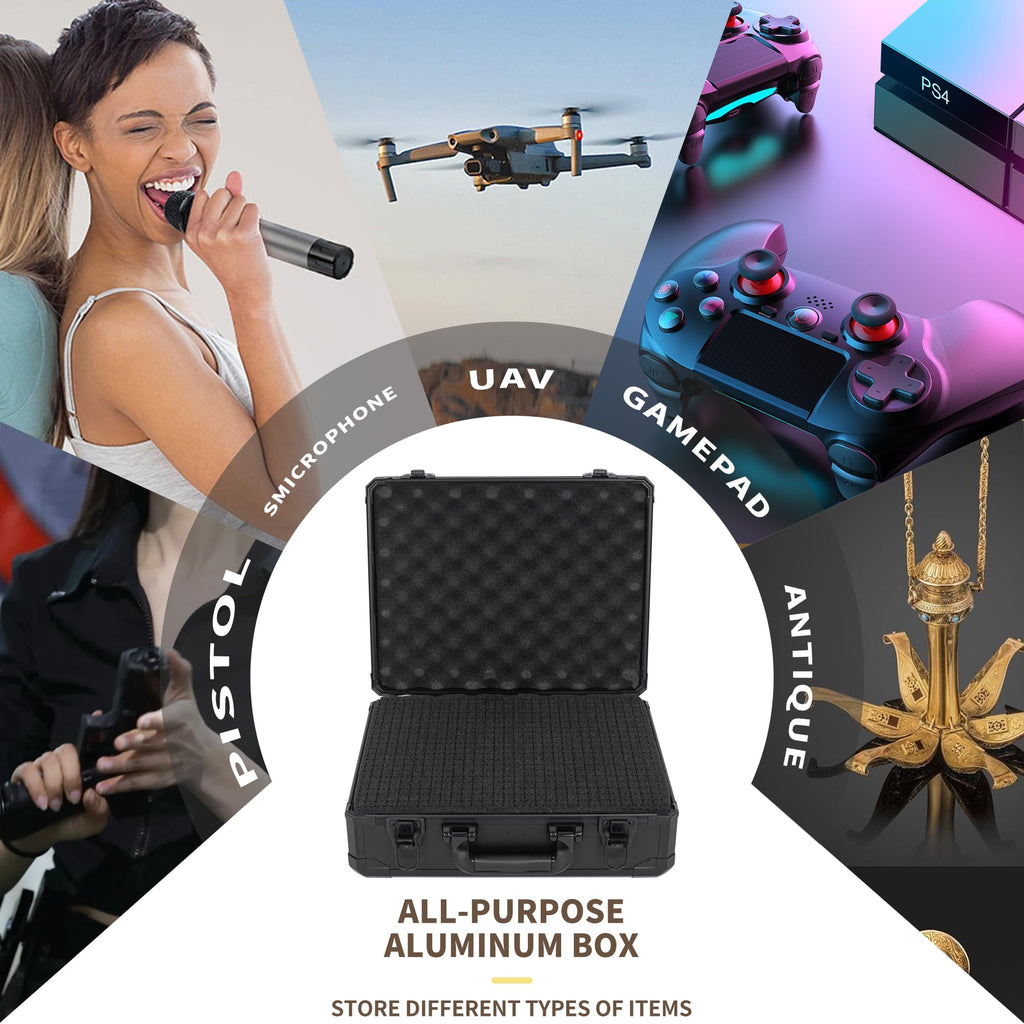 12 Inch Hard Shell Carrying Case with Pre-Diced Foam N206