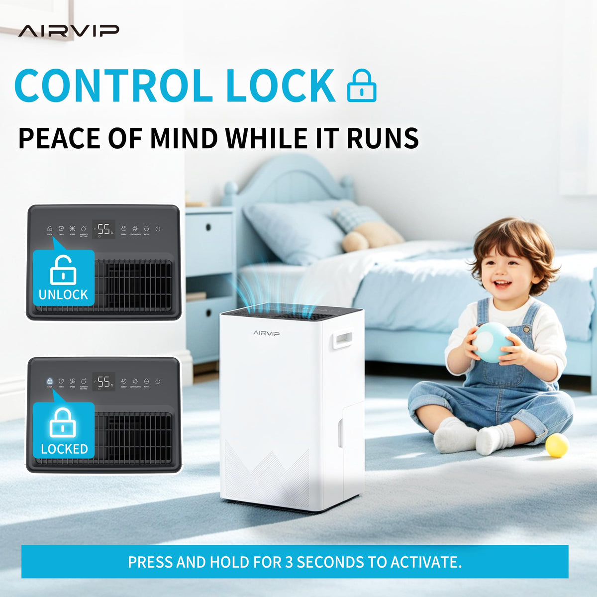50 Pints Dehumidifier with Drain Hose K888564