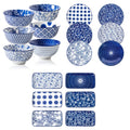 18 Pieces Ceramic Dinnerware Set Service for 6 F479