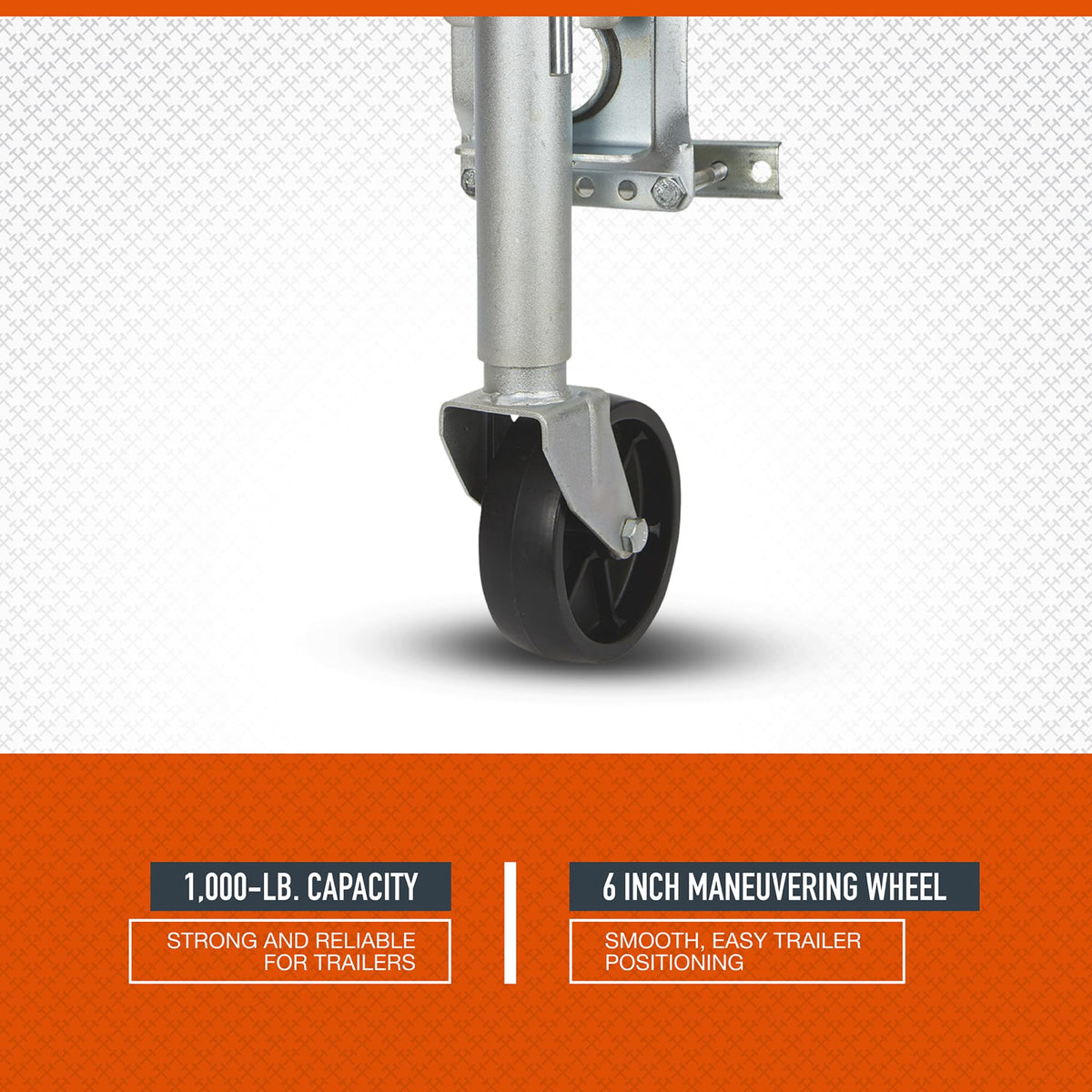 Bolt-On Sidewind Marine Swivel Jack, 1,000-Lb. Capacity T347430