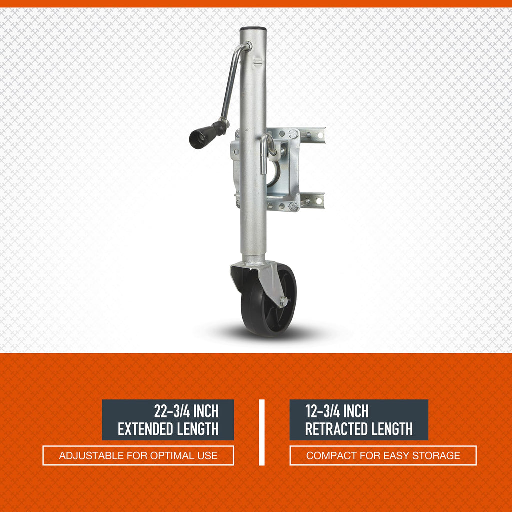 Bolt-On Sidewind Marine Swivel Jack, 1,000-Lb. Capacity T347430