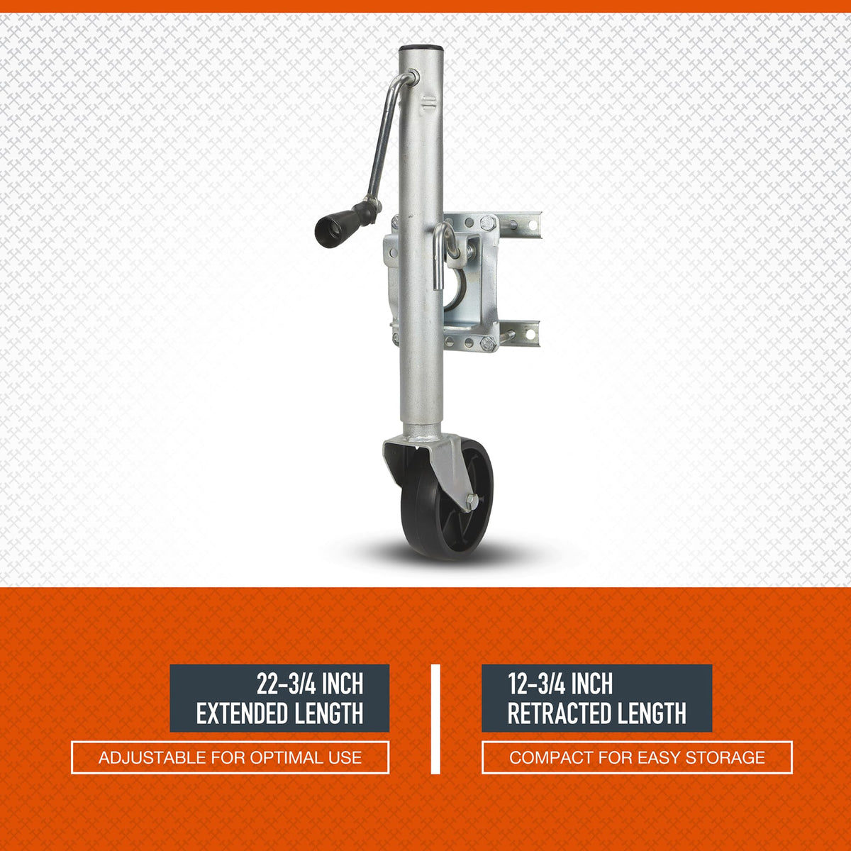 Bolt-On Sidewind Marine Swivel Jack, 1,000-Lb. Capacity T347430