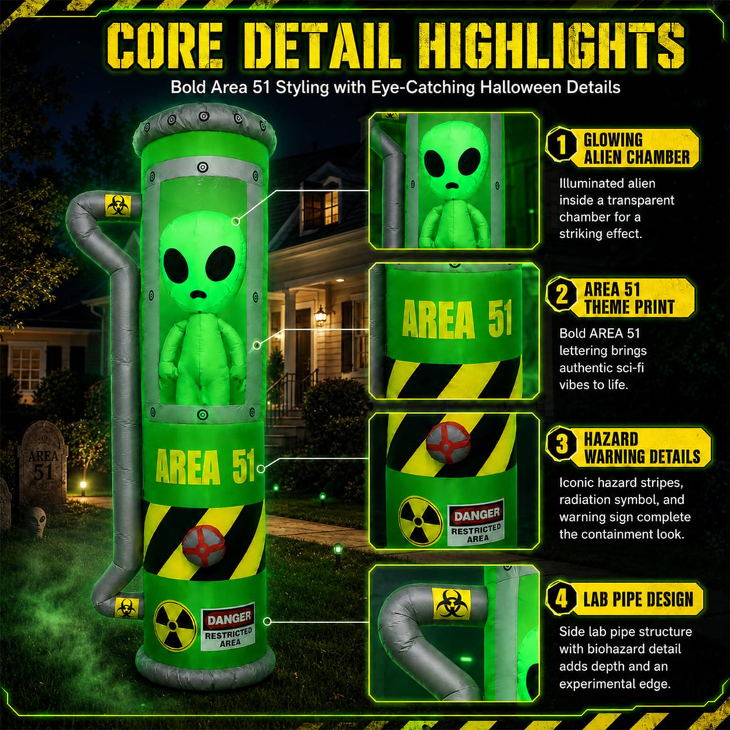 8FT Inflatable Outdoor Decoration with LEDs G67269