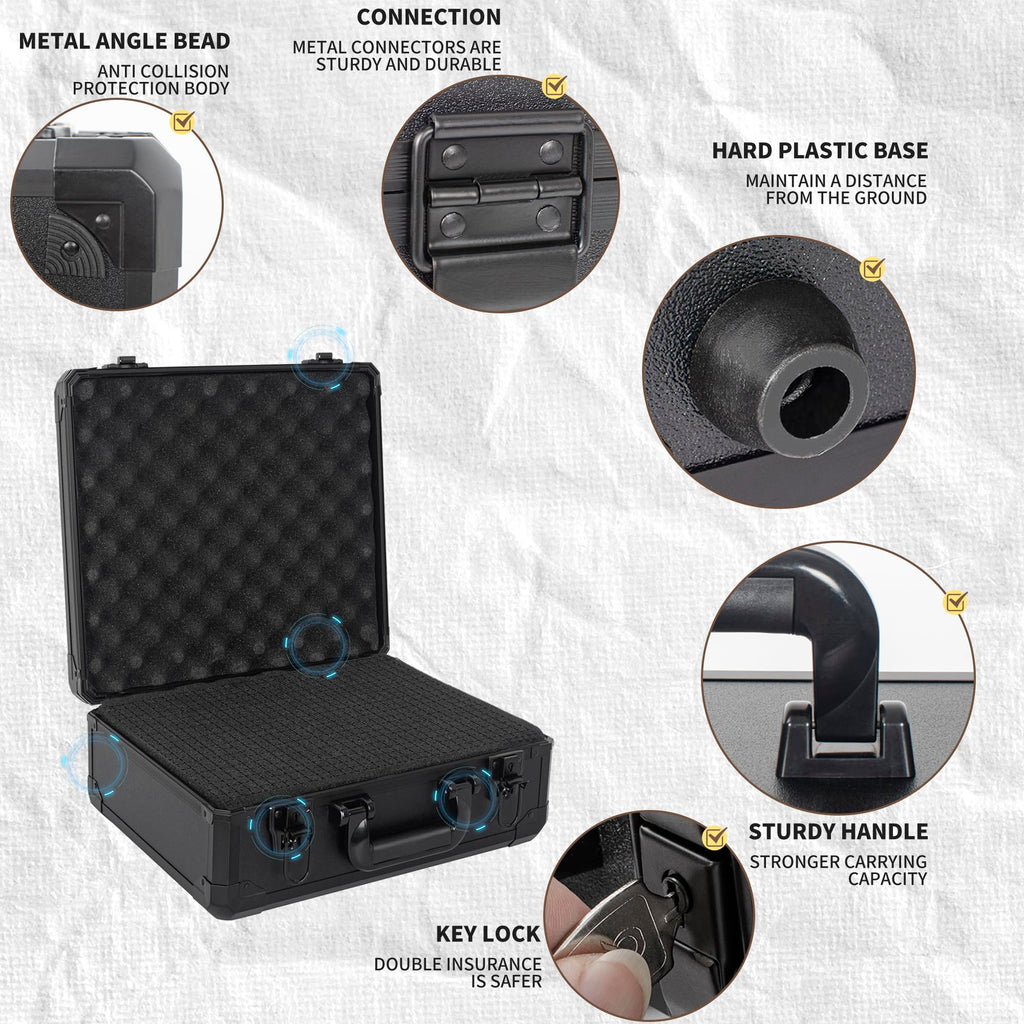 12 Inch Hard Shell Carrying Case with Pre-Diced Foam N206
