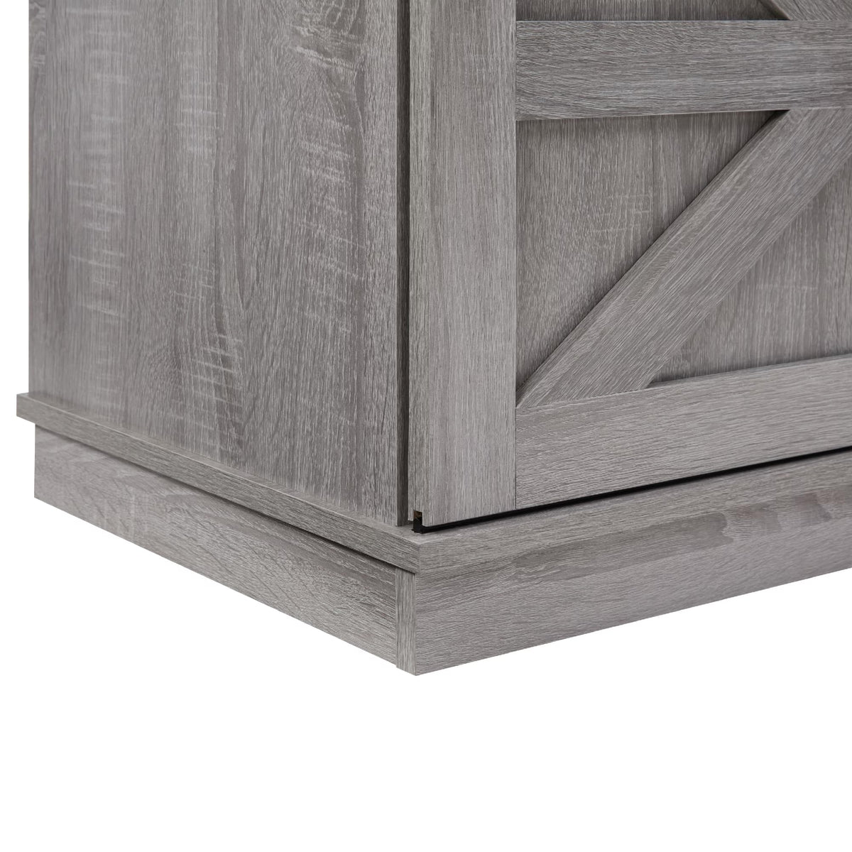 65" Grey TV Stand with Sliding Doors T723