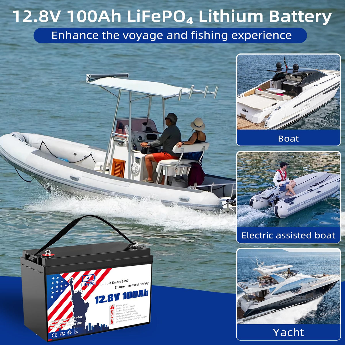 12V 100Ah LiFePO4 Battery L44782