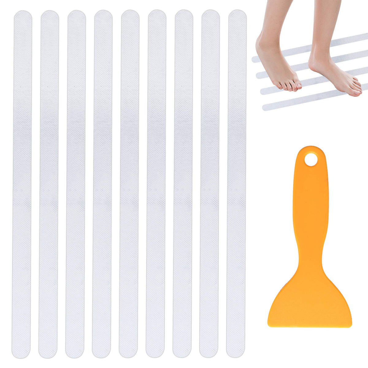 24 PCS Non Slip Adhesive Bathtub Stickers A7751
