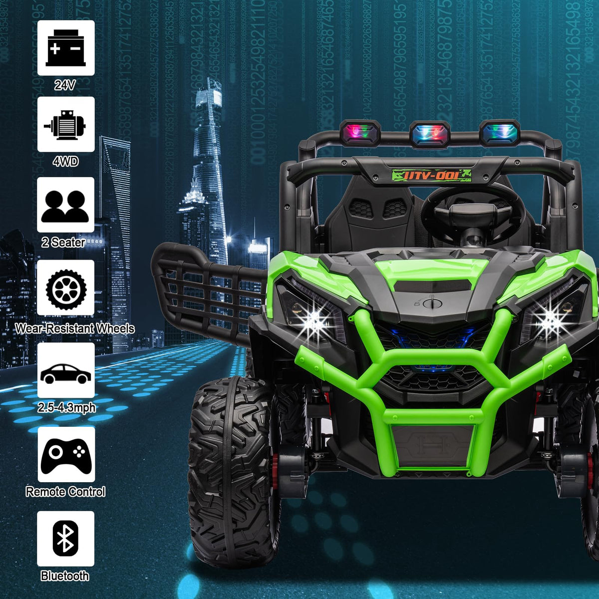 24V 4X4 2-Seater Ride On UTV J89765