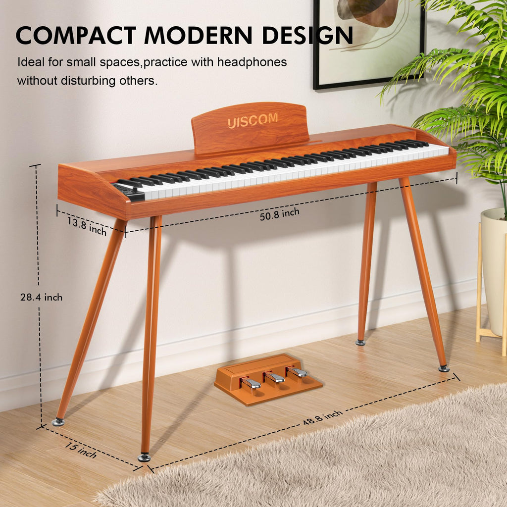 88 Key Semi-Weighted Digital Piano Keyboard T7204
