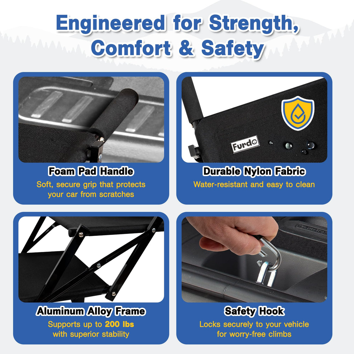 Foldable Non-Slip Dog Stairs Q8873