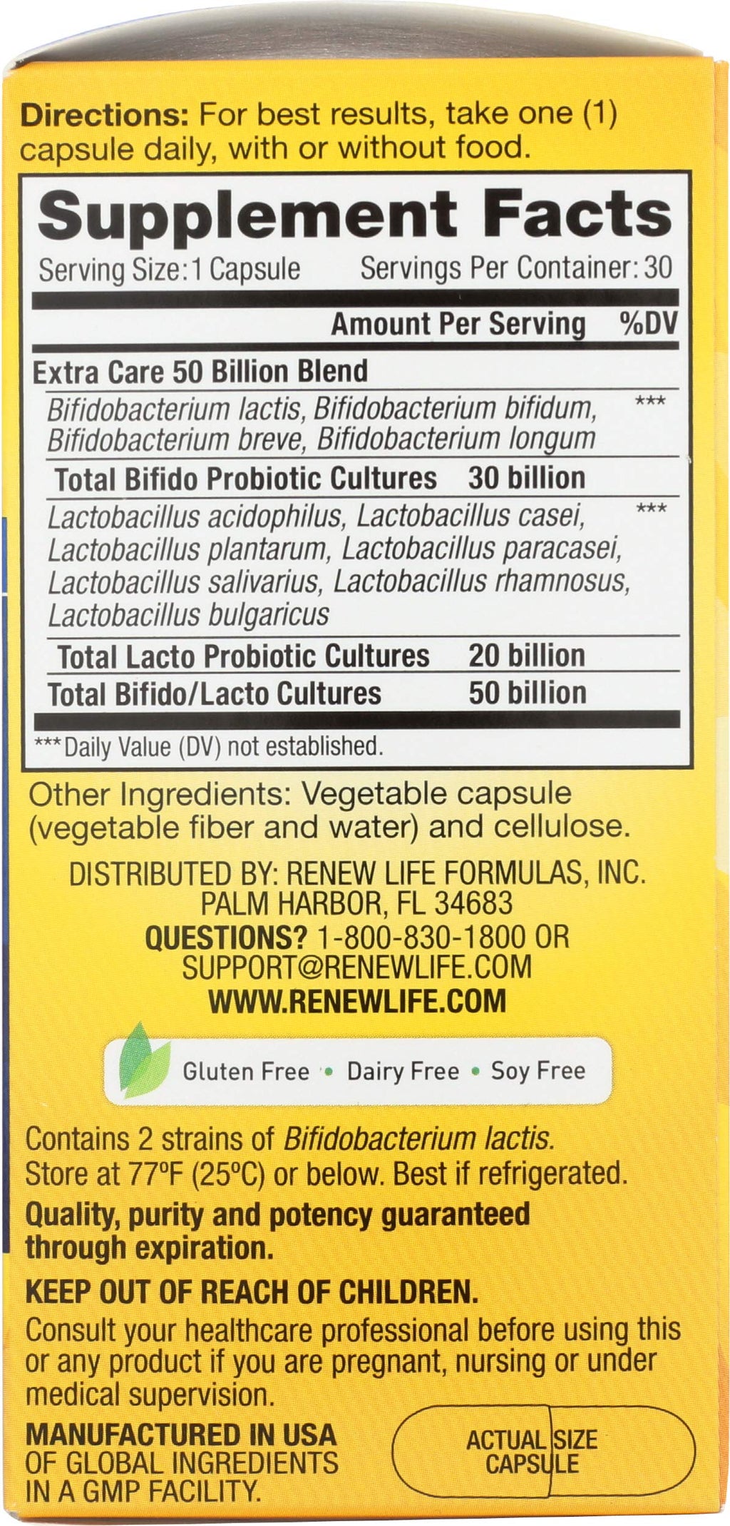 50 Billion CFU Digestive Probiotic I85261