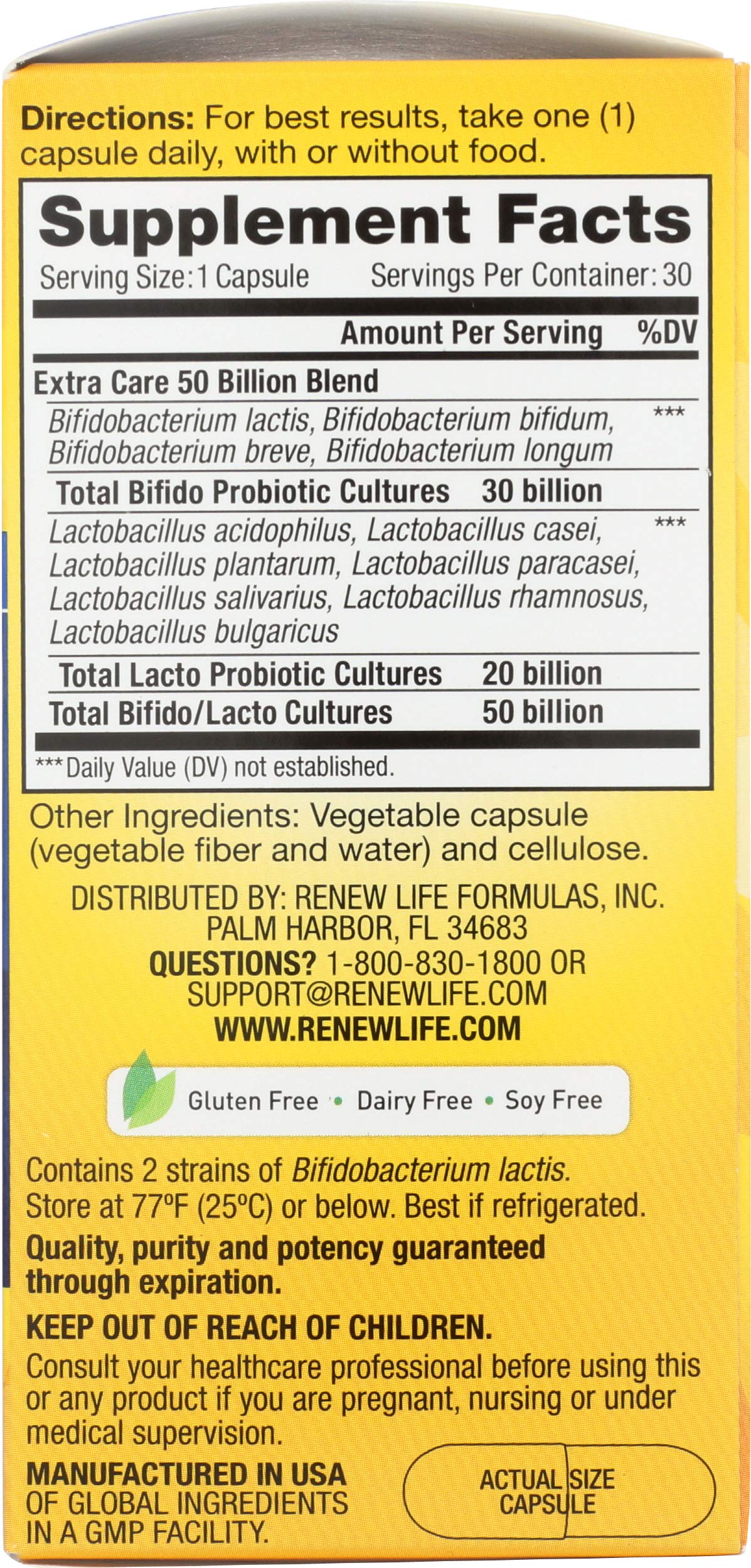 50 Billion CFU Digestive Probiotic I85261