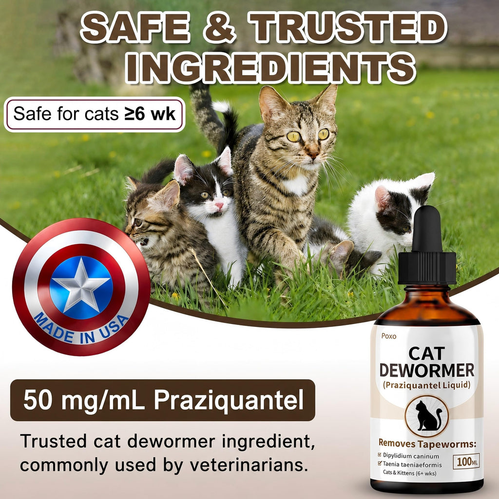 Cat Tapeworm Dewormer Liquid 100 mL L819476